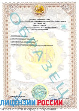 Образец сертификата соответствия (приложение) Киселевск Сертификат ISO 14001
